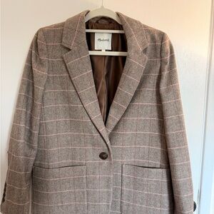 Madewell Checkered Blazer